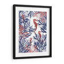 Coral Y Caballito De Mar, Rosa Y Azul. - Fab Funky | Cuadro decorativo de Canvas Lab