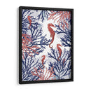 Coral Y Caballito De Mar, Rosa Y Azul. - Fab Funky | Cuadro decorativo de Canvas Lab