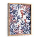Coral Y Caballito De Mar, Rosa Y Azul. - Fab Funky | Cuadro decorativo de Canvas Lab