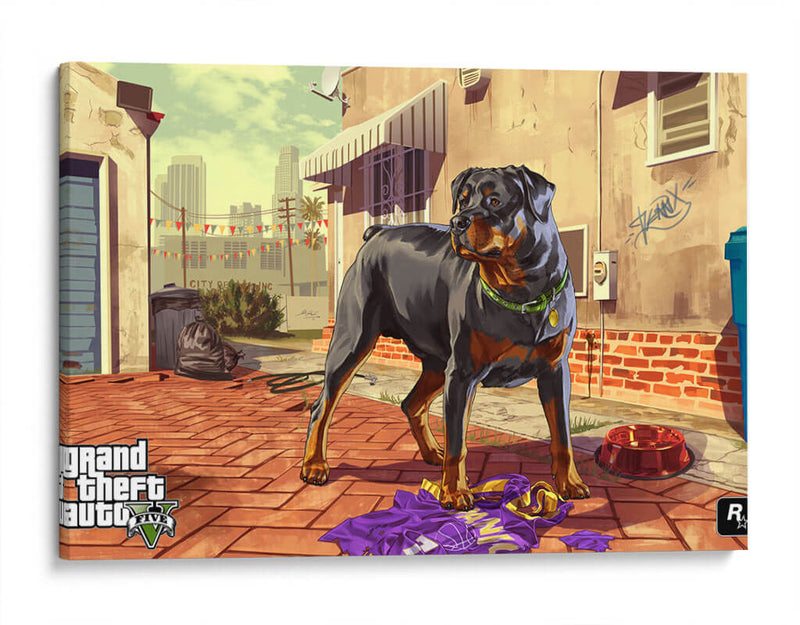 Chop dog | Cuadro decorativo de Canvas Lab