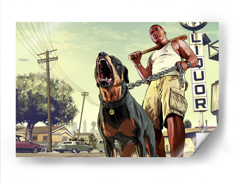 Chop GTA | Cuadro decorativo de Canvas Lab