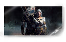 Ciri and Geralt | Cuadro decorativo de Canvas Lab