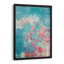 Embellished Teal Rose Garden I - Jennifer Goldberger | Cuadro decorativo de Canvas Lab