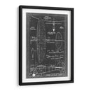 Blueprint Aeronáutico I - Vision Studio | Cuadro decorativo de Canvas Lab