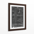 Blueprint Aeronáutico I - Vision Studio | Cuadro decorativo de Canvas Lab