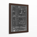 Blueprint Aeronáutico I - Vision Studio | Cuadro decorativo de Canvas Lab