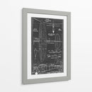 Blueprint Aeronáutico I - Vision Studio | Cuadro decorativo de Canvas Lab