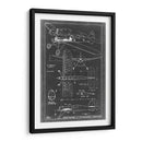 Blueprint Aeronáutico Ii - Vision Studio | Cuadro decorativo de Canvas Lab