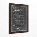 Blueprint Aeronáutico Ii - Vision Studio | Cuadro decorativo de Canvas Lab