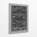 Blueprint Aeronáutico Iii - Vision Studio | Cuadro decorativo de Canvas Lab