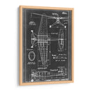 Blueprint Aeronáutico Iv - Vision Studio | Cuadro decorativo de Canvas Lab