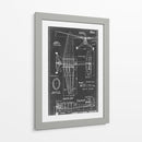 Blueprint Aeronáutico Iv - Vision Studio | Cuadro decorativo de Canvas Lab