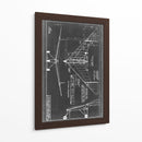 Blueprint Aeronáutico V - Vision Studio | Cuadro decorativo de Canvas Lab