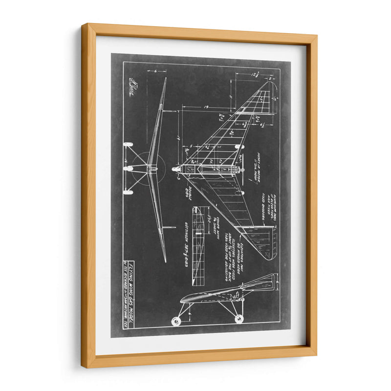 Blueprint Aeronáutico V - Vision Studio | Cuadro decorativo de Canvas Lab