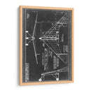 Blueprint Aeronáutico V - Vision Studio | Cuadro decorativo de Canvas Lab