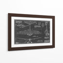 Blueprint Aeronáutico Vi - Vision Studio | Cuadro decorativo de Canvas Lab