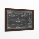 Blueprint Aeronáutico Vi - Vision Studio | Cuadro decorativo de Canvas Lab