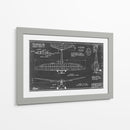 Blueprint Aeronáutico Vi - Vision Studio | Cuadro decorativo de Canvas Lab