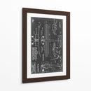 Blueprint Aeronáutico Vii - Vision Studio | Cuadro decorativo de Canvas Lab