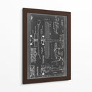 Blueprint Aeronáutico Vii - Vision Studio | Cuadro decorativo de Canvas Lab