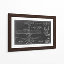 Blueprint Aeronáutico Viii - Vision Studio | Cuadro decorativo de Canvas Lab