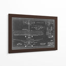 Blueprint Aeronáutico Viii - Vision Studio | Cuadro decorativo de Canvas Lab