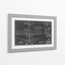 Blueprint Aeronáutico Viii - Vision Studio | Cuadro decorativo de Canvas Lab