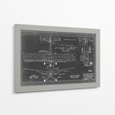Blueprint Aeronáutico Viii - Vision Studio | Cuadro decorativo de Canvas Lab