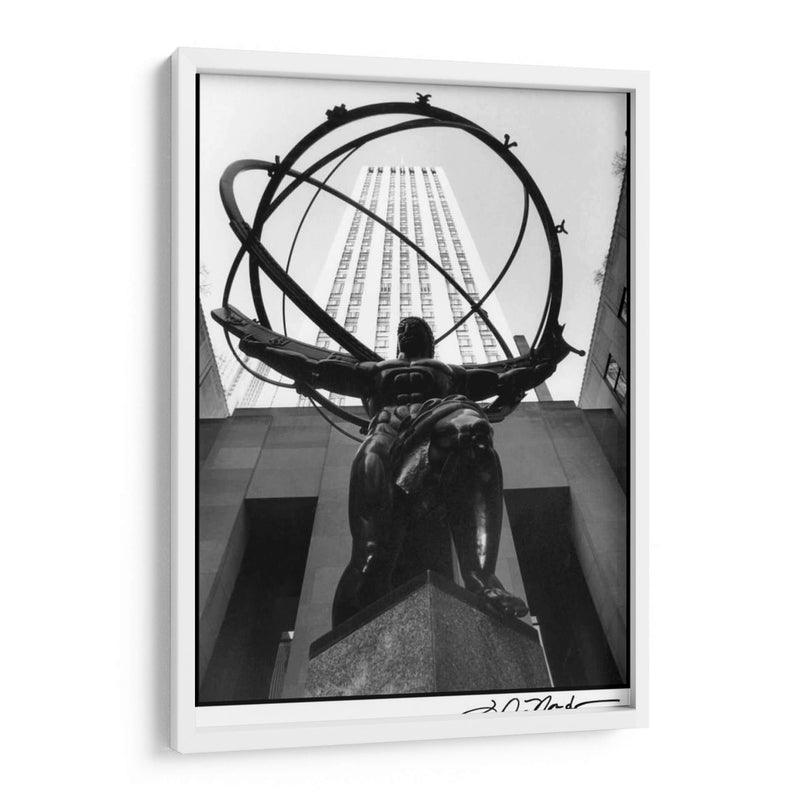 Atlas En Rockefeller Center - Laura DeNardo | Cuadro decorativo de Canvas Lab