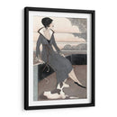 Art Deco Lady Con Perro - Megan Meagher | Cuadro decorativo de Canvas Lab