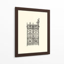 Puerta De Hierro Forjado B-W | Cuadro decorativo de Canvas Lab