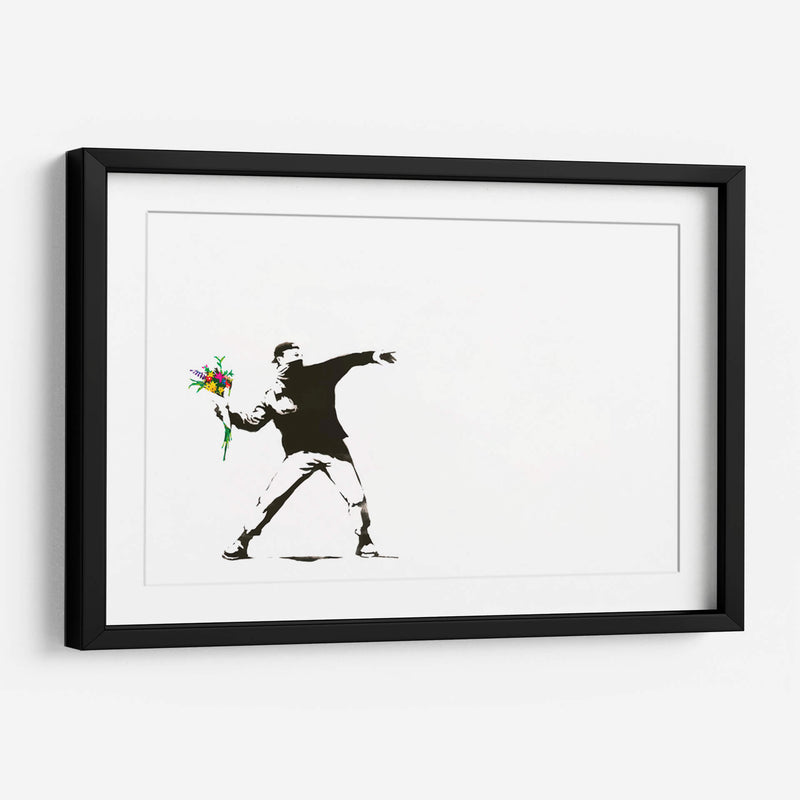 Flower Thrower - Banksy | Cuadro decorativo de Canvas Lab