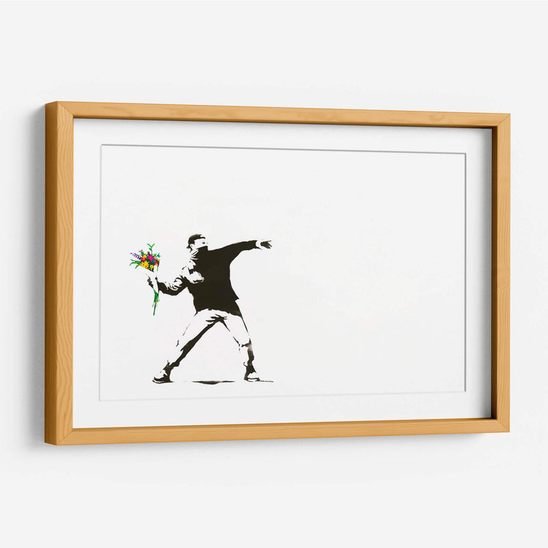 Flower Thrower - Banksy | Cuadro decorativo de Canvas Lab