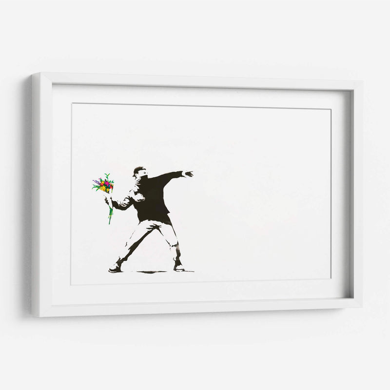 Flower Thrower - Banksy | Cuadro decorativo de Canvas Lab