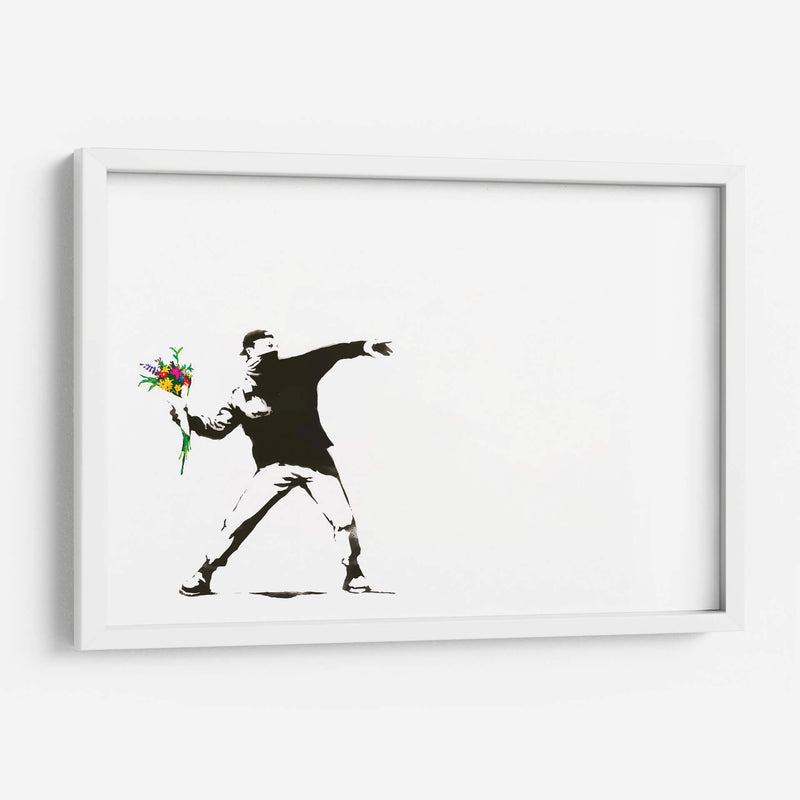 Flower Thrower - Banksy | Cuadro decorativo de Canvas Lab