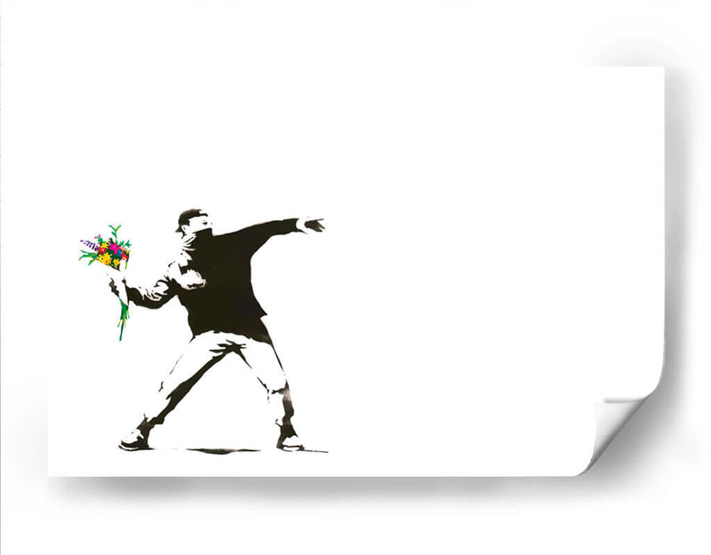 Flower Thrower - Banksy | Cuadro decorativo de Canvas Lab