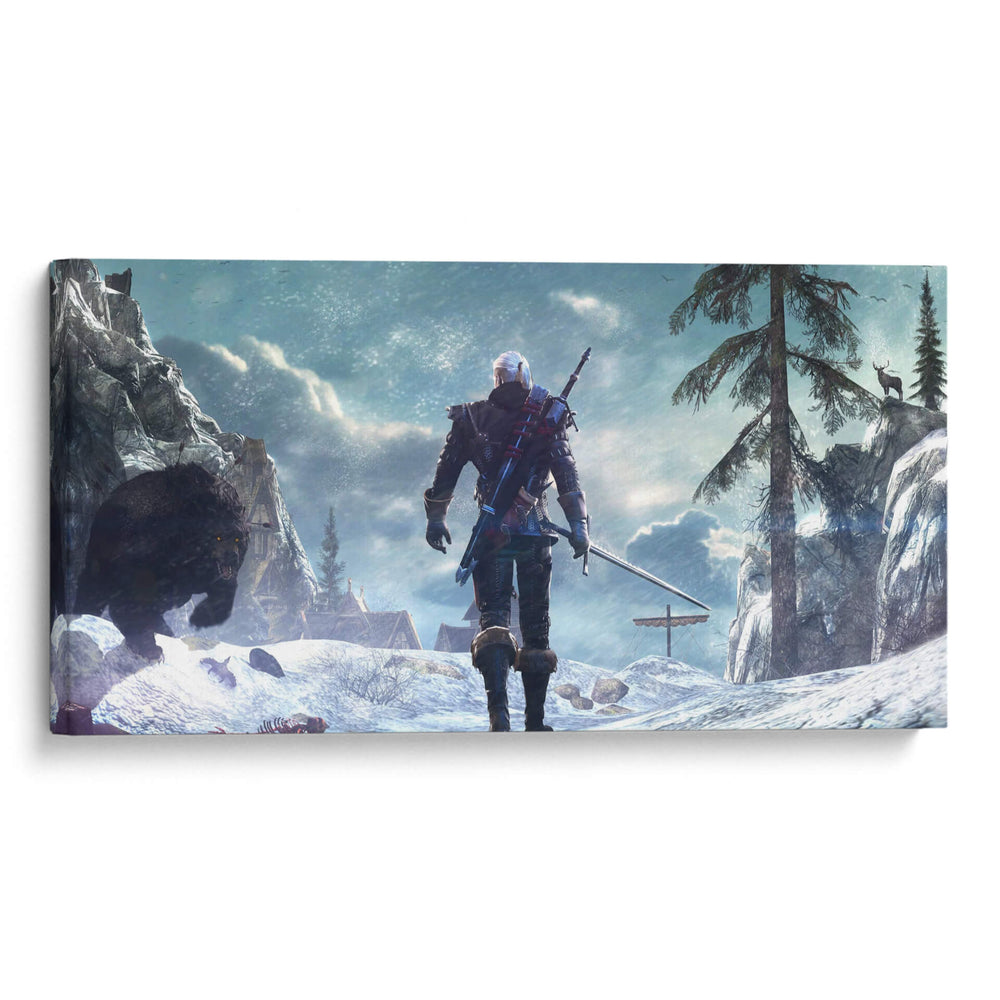 Geralt against bear | Cuadro decorativo de Canvas Lab