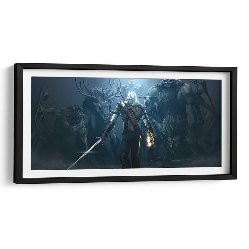 Geralt ready to attack | Cuadro decorativo de Canvas Lab