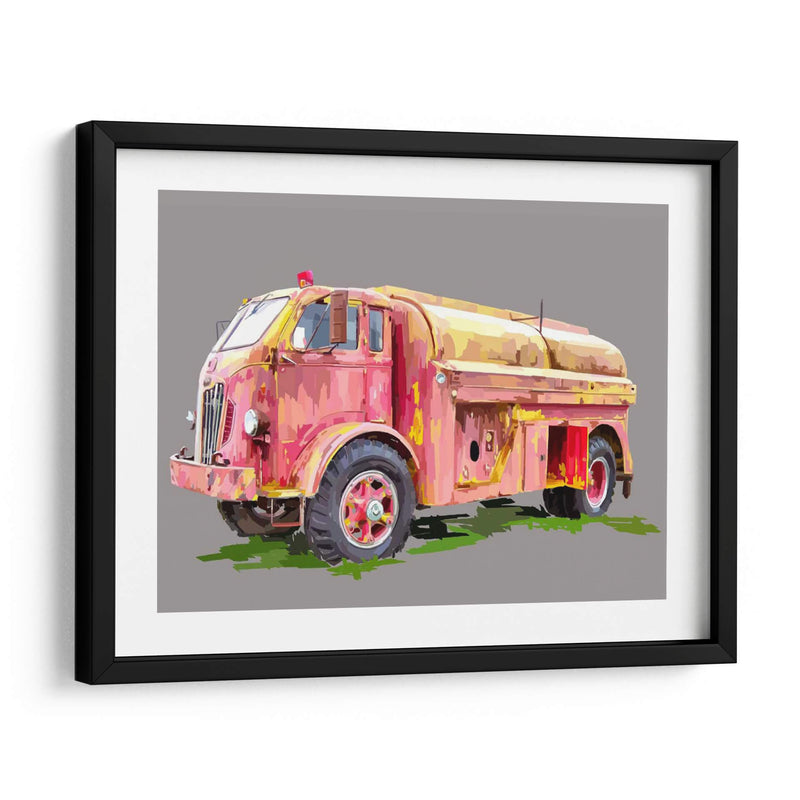 Firetruck Pinterly - Emily Kalina | Cuadro decorativo de Canvas Lab