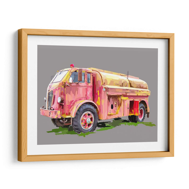 Firetruck Pinterly - Emily Kalina | Cuadro decorativo de Canvas Lab