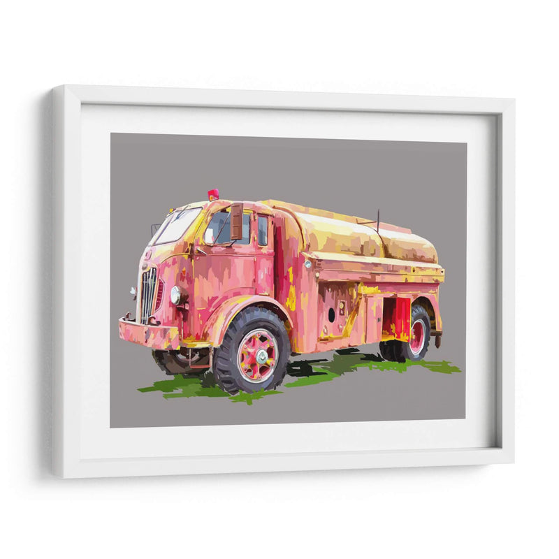 Firetruck Pinterly - Emily Kalina | Cuadro decorativo de Canvas Lab