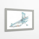 Bosquejo Del Puente De Acuarela I - Ethan Harper | Cuadro decorativo de Canvas Lab