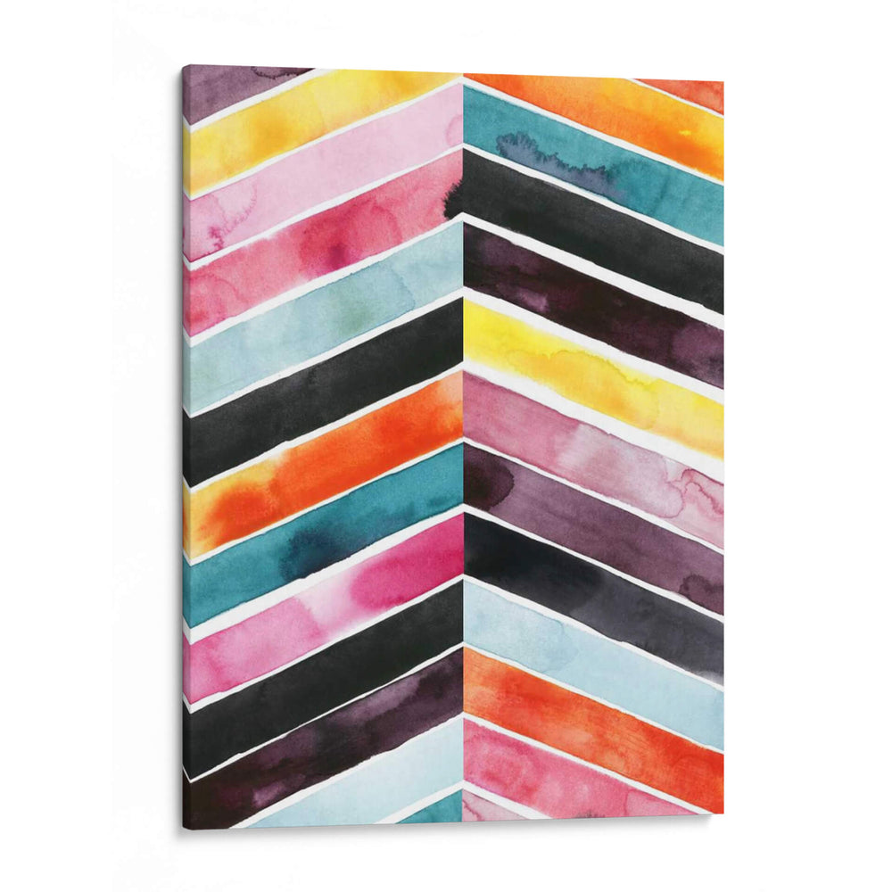 Acuarela Viva Chevron I - Grace Popp | Cuadro decorativo de Canvas Lab