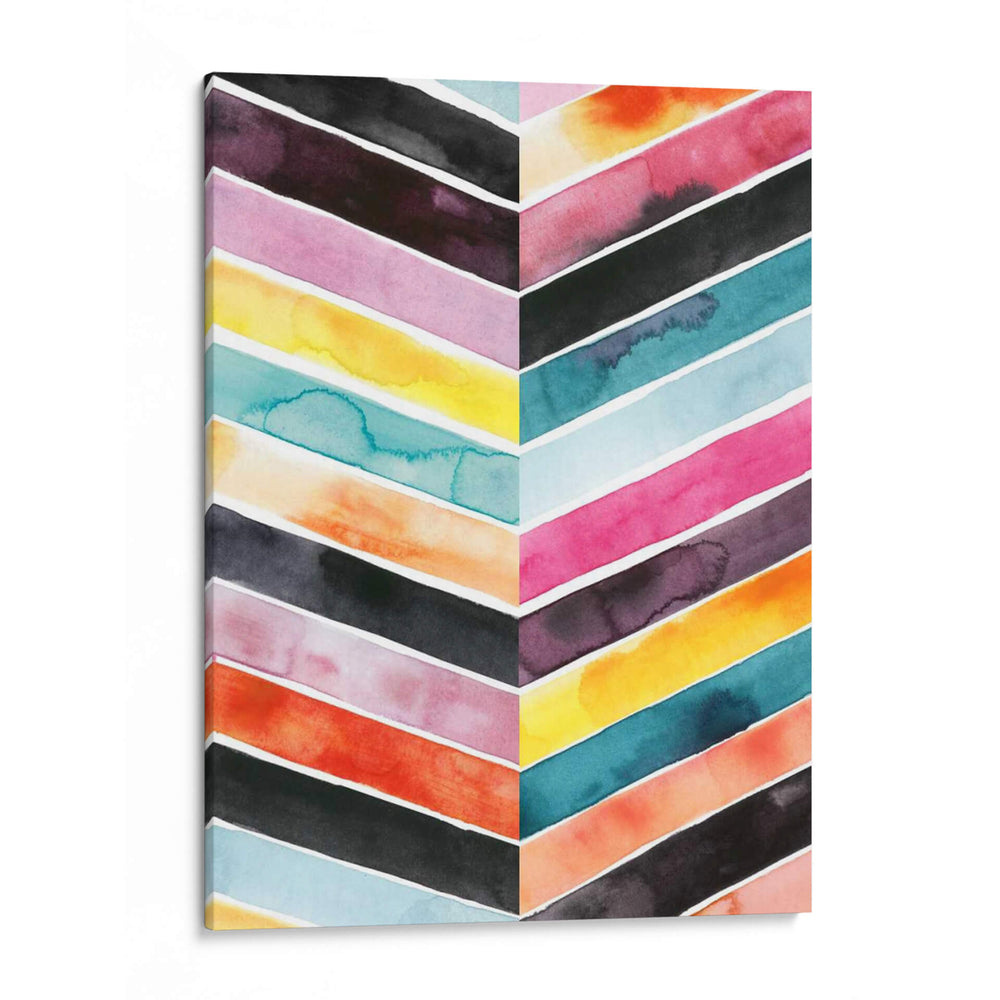 Acuarela Viva Chevron Ii - Grace Popp | Cuadro decorativo de Canvas Lab