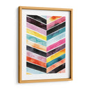 Acuarela Viva Chevron Ii - Grace Popp | Cuadro decorativo de Canvas Lab