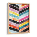 Acuarela Viva Chevron Ii - Grace Popp | Cuadro decorativo de Canvas Lab
