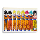 La evolución de Goku | Cuadro decorativo de Canvas Lab