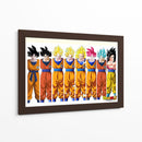 La evolución de Goku | Cuadro decorativo de Canvas Lab