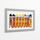 La evolución de Goku | Cuadro decorativo de Canvas Lab