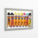 La evolución de Goku | Cuadro decorativo de Canvas Lab